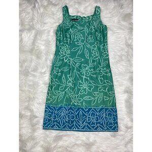Jones New York Signature Women's Dress Floral Size 4 Stretch Sleeveless